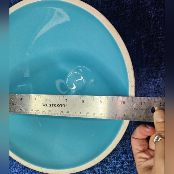 World Market Blue Tile Terracotta Tagine Lid - Picture 5 of 6